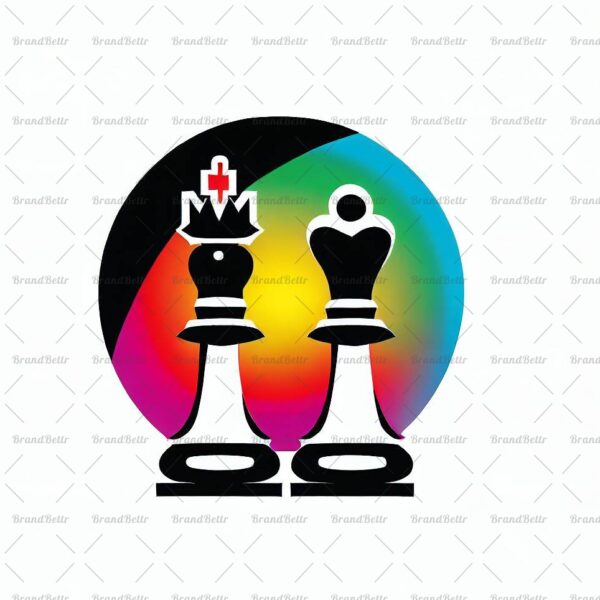 Abstrakte Schach König und Königin
